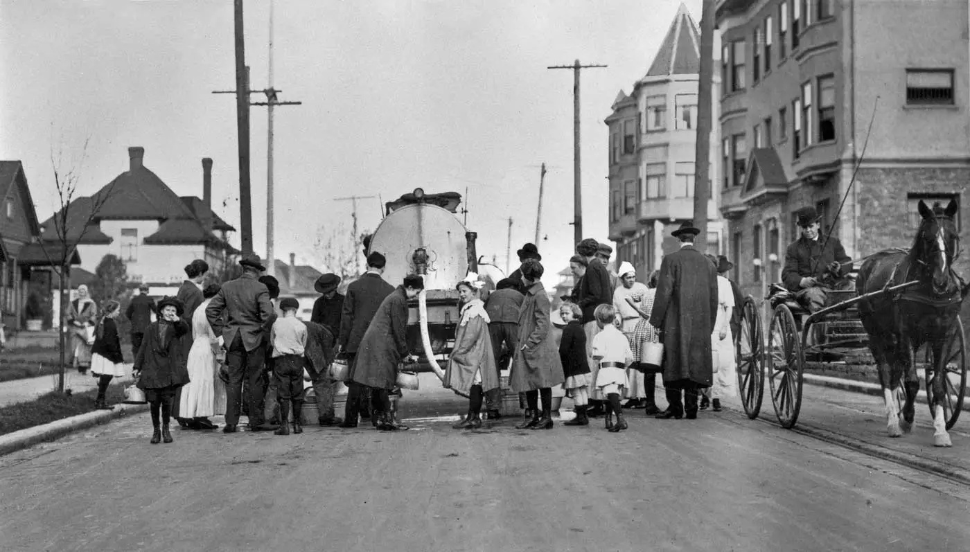 1911 water famine on Summit Ave